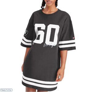 Womens Tommy Hilfiger Dress Las Vegas Raiders Half-Sleeve Clair Size S NFL